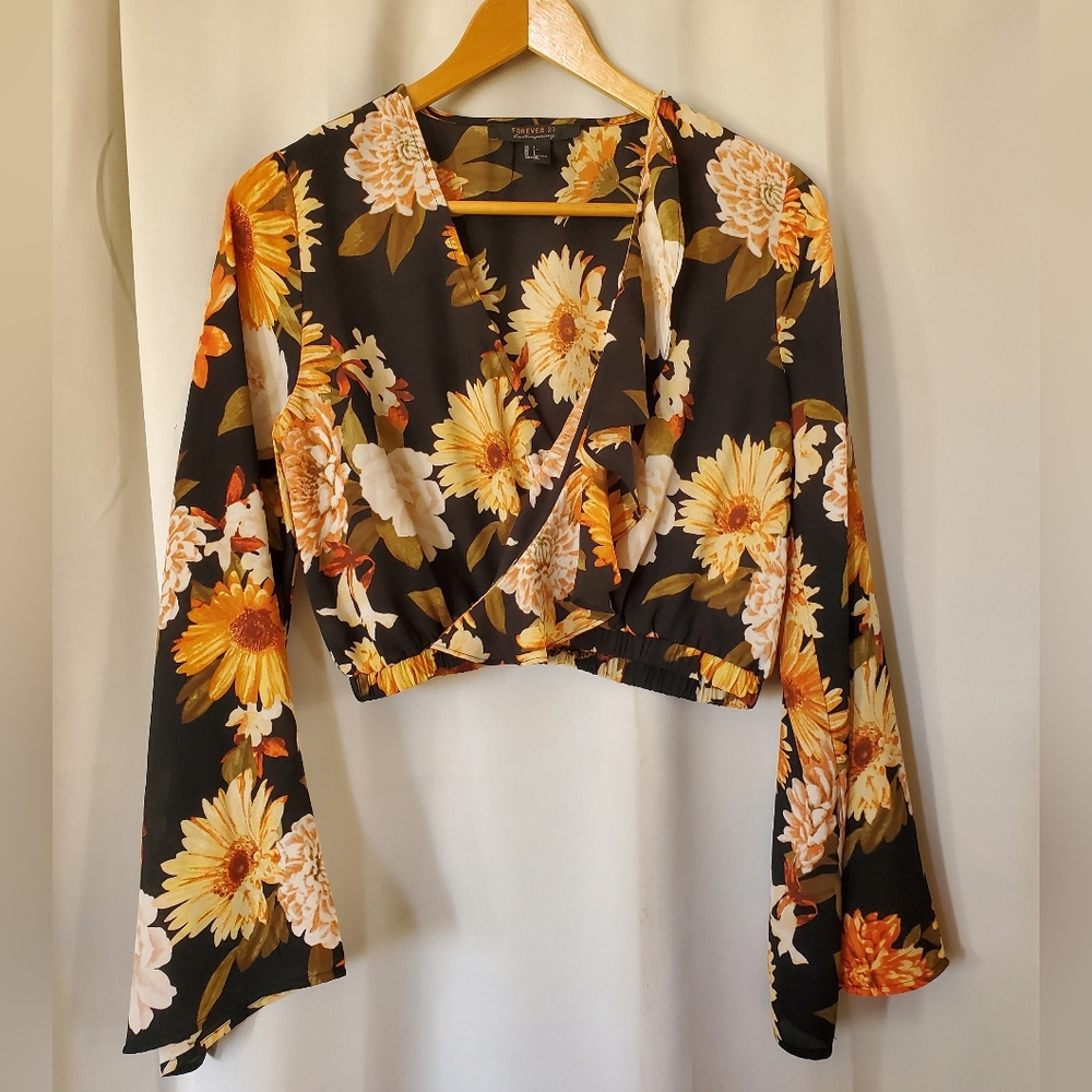 F21 Bell Sleeve Top